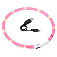 FLAMINGO VISIO LIGHT LED PINK нашийник що світеться для собак - 70 СМ