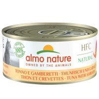 Almo Nature HFC Cat Natural Tuna & Shrimp - Влажный корм для кошек с тунцом и креветками 70 г