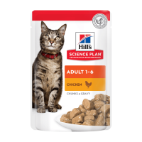 HILL\'S (Хилс) SP Cat Adult Chicken - Влажный корм для кошек с курицей в соусе 85 г
