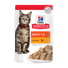 HILL`S (Хілс) SP Cat Adult Chiken - Вологий корм для котів з куркою в соусі 85 г