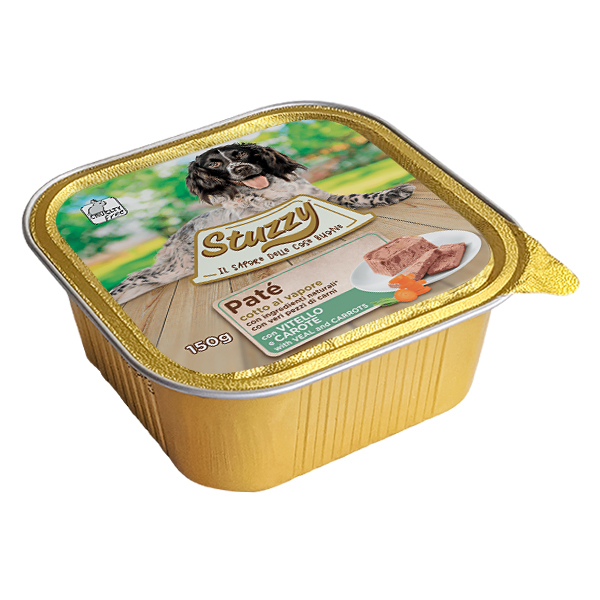 Stuzzy (Штузи) Dog Pate Veal Carrot - Влажный корм для собак с телятиной и морковью в паштете 0.15 кг