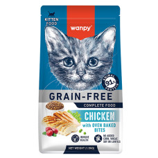 Wanpy (Ванпи) Cat Grain Free Chicken Kitten - Сухой беззерновой корм для котят с мясом курицы 1.5 кг