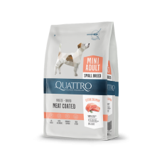 Quattro (Кватро) Dog Extra Salmon Adult Mini - Сухой корм для взрослых собак мелких пород с мясом лосося 7 кг