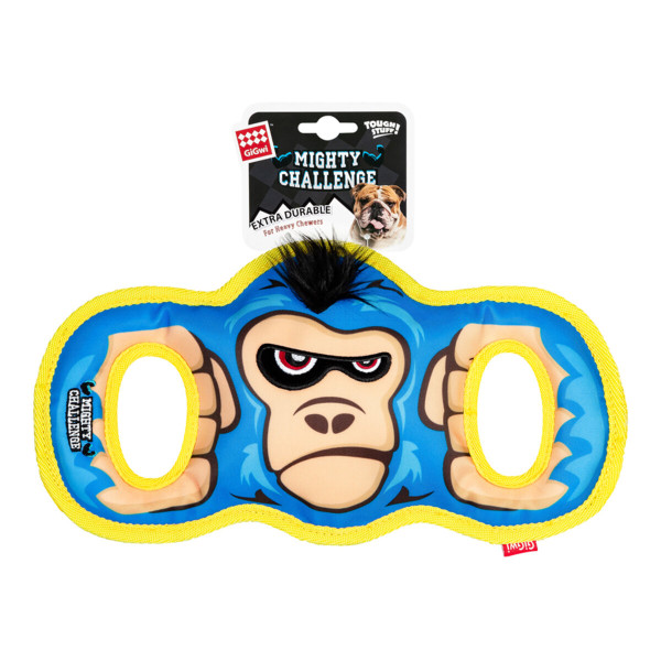 GiGwi (ГиГви) Mighty Challenge - Игрушка для больших собак горилла с пищалкой L 34 см