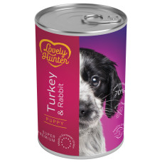 Lovely Hunter (Лавлі Хантер) Puppy with Turkey and Rabbit - Вологий корм для цуценят з індичатиною та кролятиною 400 г