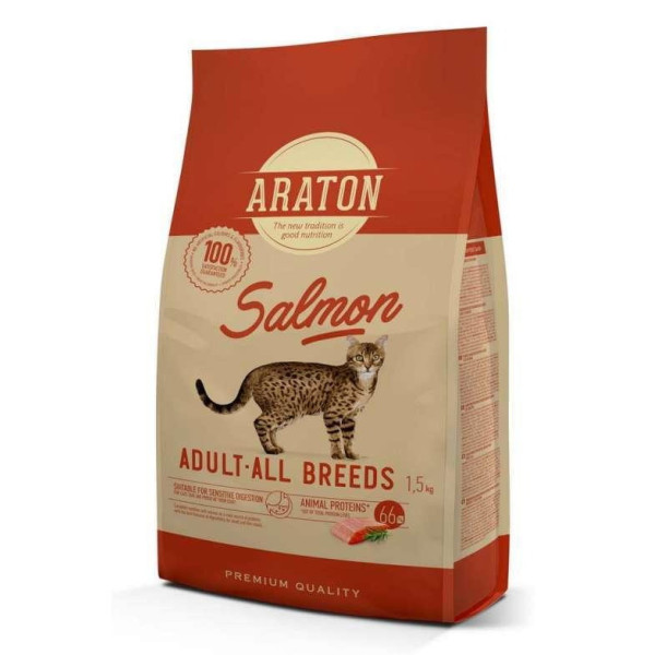 Araton (Аратон) Cat Adult With Salmon - Сухой корм для кошек с лососем 1.5 кг