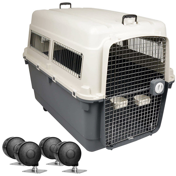 Flamingo (Фламинго) Transport cage Nomad Dark grey IATA - Переноска для собак 100х67х80 см