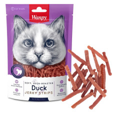 Wanpy (Ванпі) Soft Duck Jerky Strips - Ласощі смужки качиного філе для котів 0.08 кг