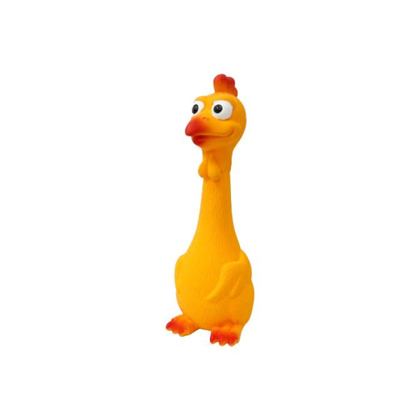 Misoko (Мисоко) Dog Toy Sitting Chick Orange - Игрушка для собак сидячий цыпленок латекс оранжевая 20.5 см