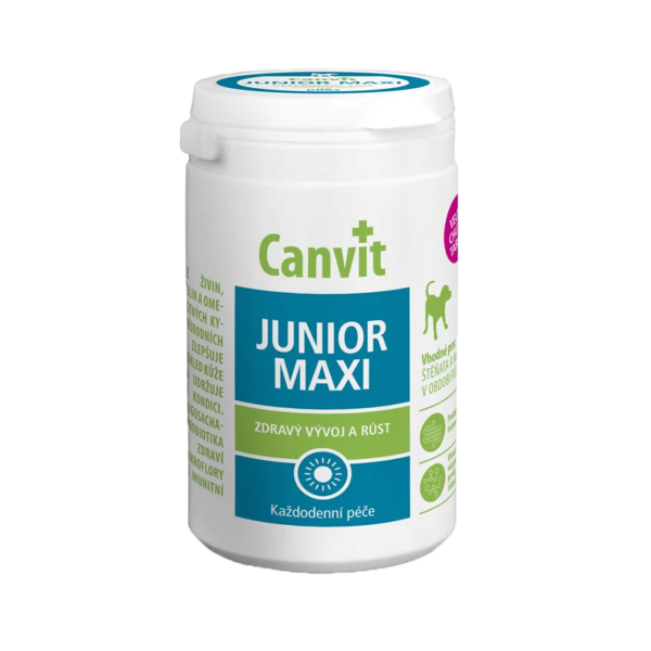 Canvit (Канвіт) Junior Maxi For Dogs - Вітаміни на кожен день для здорового росту та розвитку цуценят та молодих собак великих порід 0.23 кг