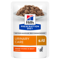 HILL`S (Хилс) Prescription Diet S/D Chiken - Влажный корм для кошек, уход за мочевыделительной системой, с курицей 85 г