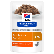 HILL`S (Хілс) Prescription Diet S/D Chiken - Вологий корм для кішок, догляд за сечовидільною системою, з куркою 85 г